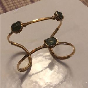Judith Bright cuff with labradorite stones